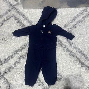 Polo Ralph Lauren Navy Blue kids sweat suit with Bear Patch